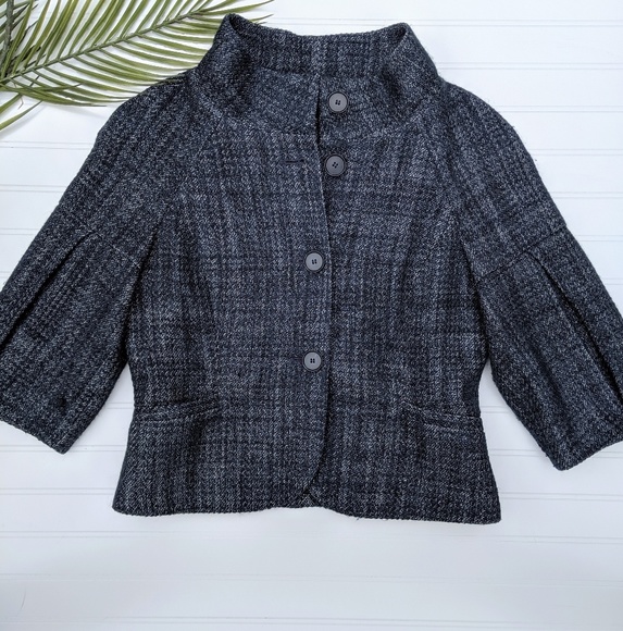 Ann Taylor Jackets & Blazers - Ann Taylor Wool Boucle 3/4 Puffed Sleeve Jacket